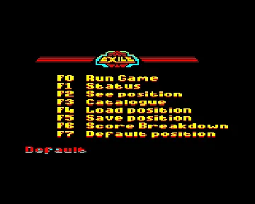 Exile (198x)(Superior Software-Acornsoft) screen shot title